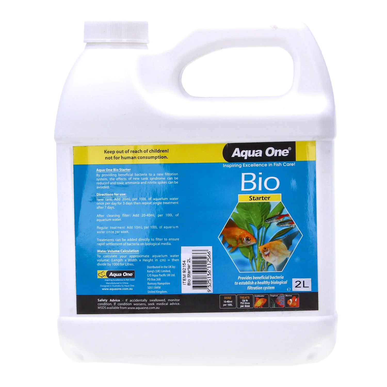 Aqua One Health and Bio Starter Water - Image 6