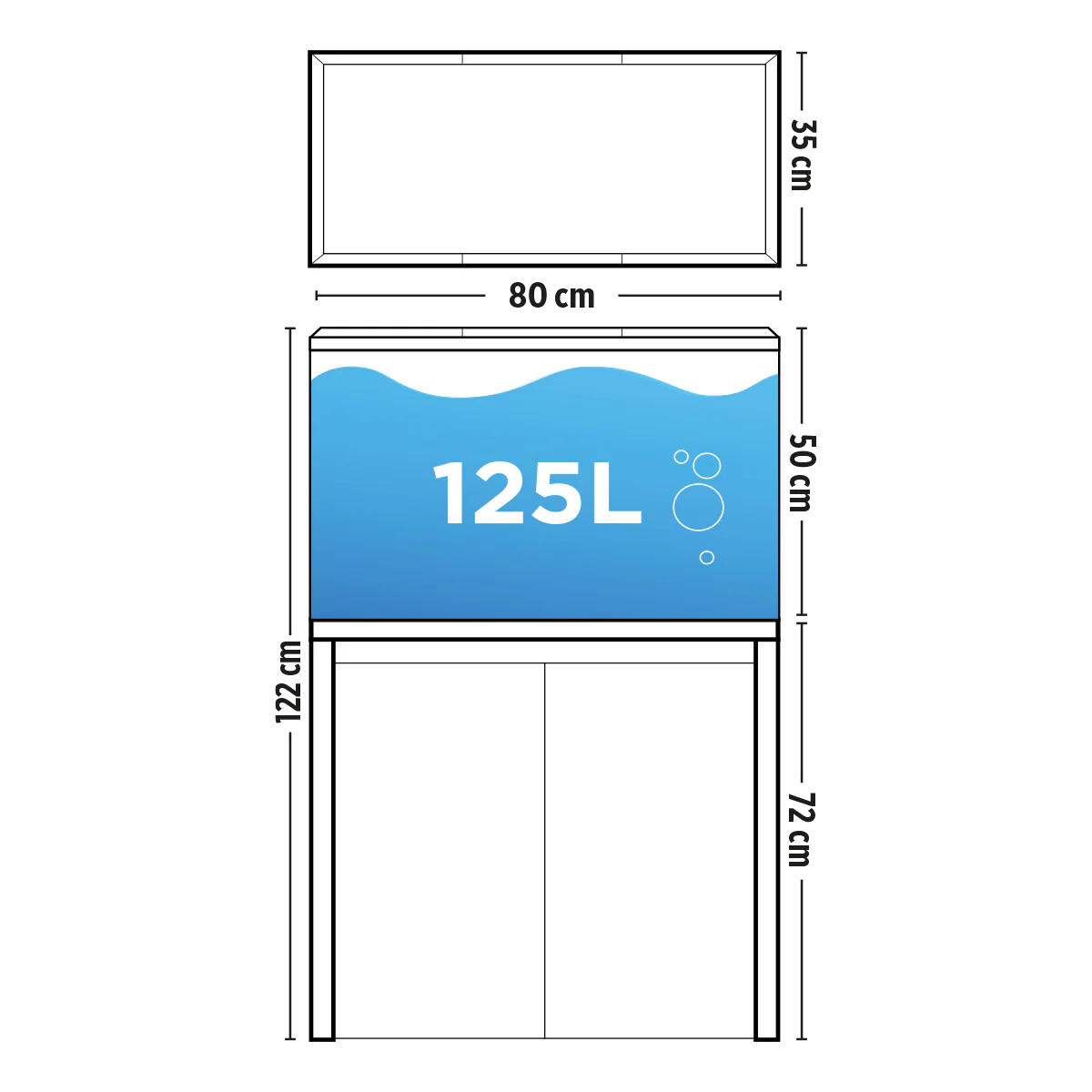 Fluval Roma 125 BT LED Aquarium & Cabinet - Image 6