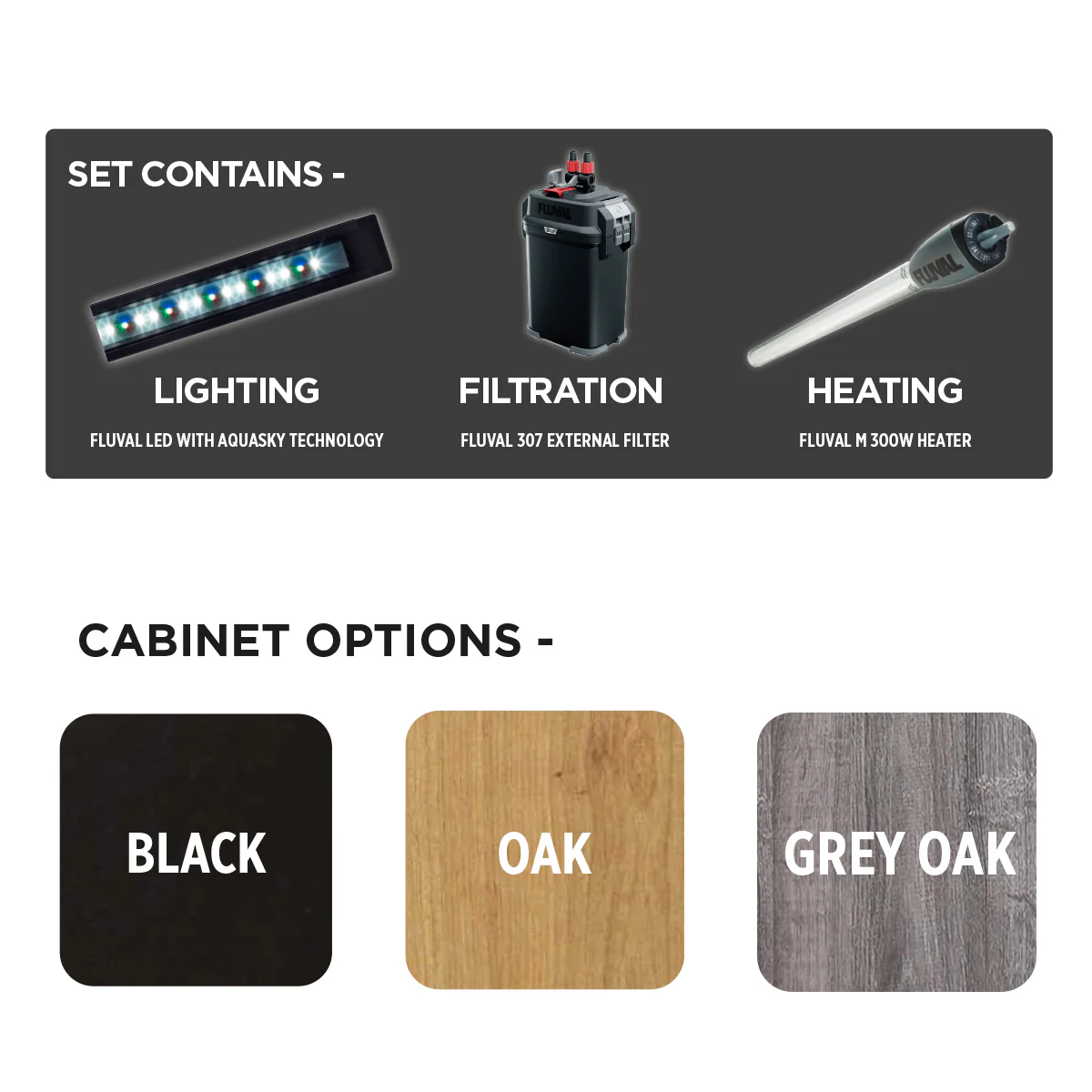 Fluval Roma 240 BT LED Aquarium & Cabinet - Image 6