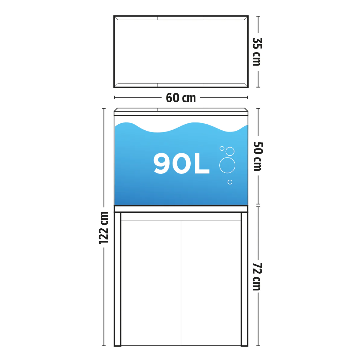 Fluval Roma 90 BT LED Aquarium & Cabinet - Image 5