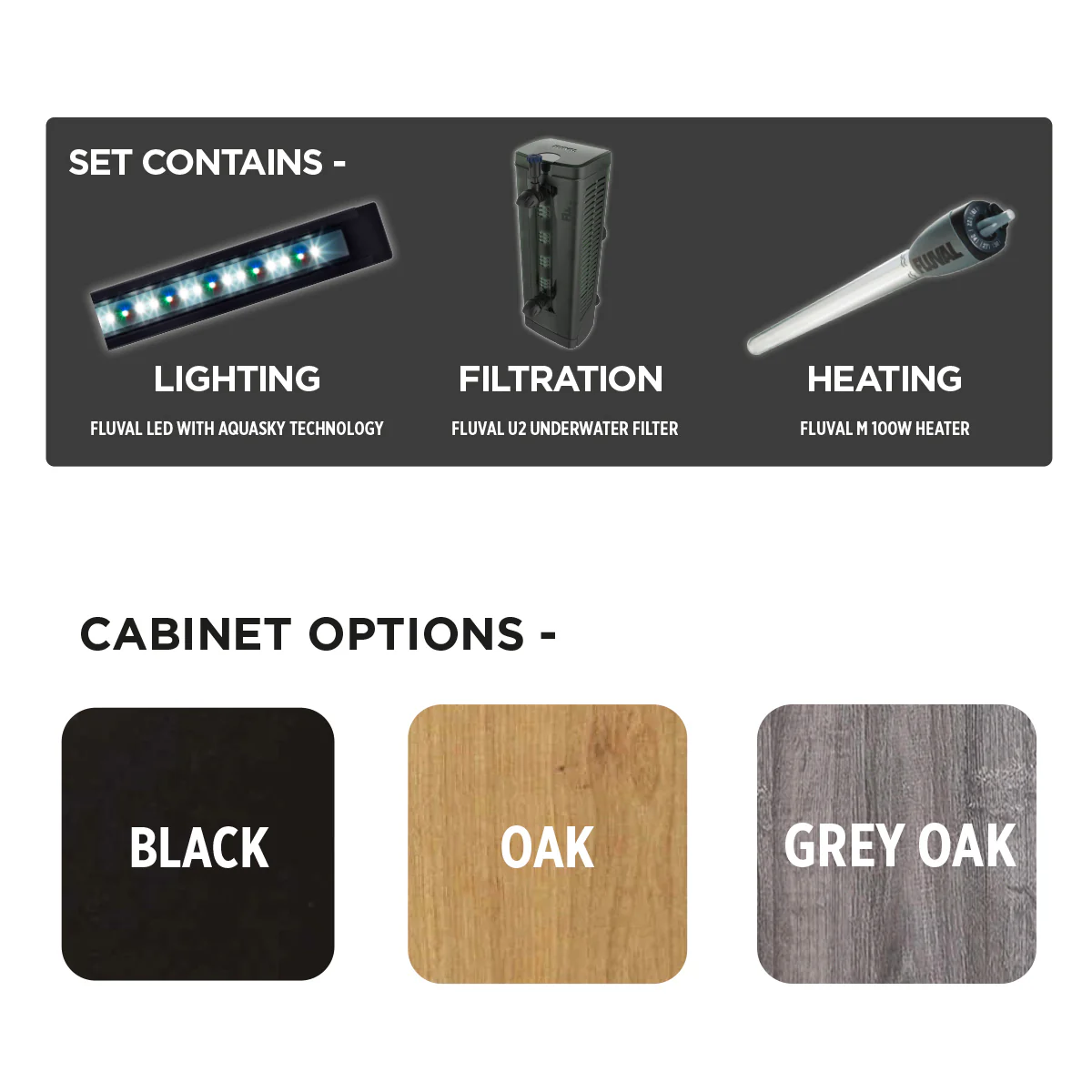 Fluval Roma 90 BT LED Aquarium & Cabinet - Image 6