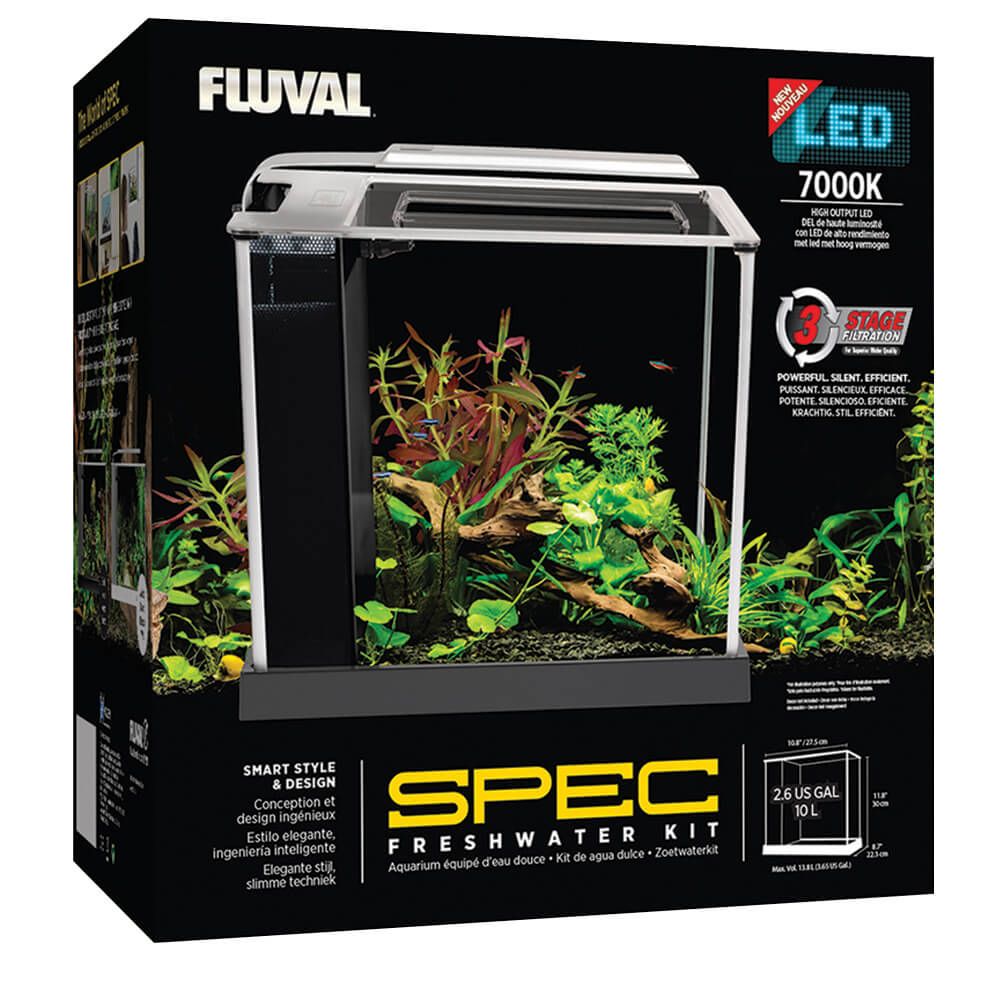 Fluval Spec Fish Tank 10lts White - 10517 - Image 4