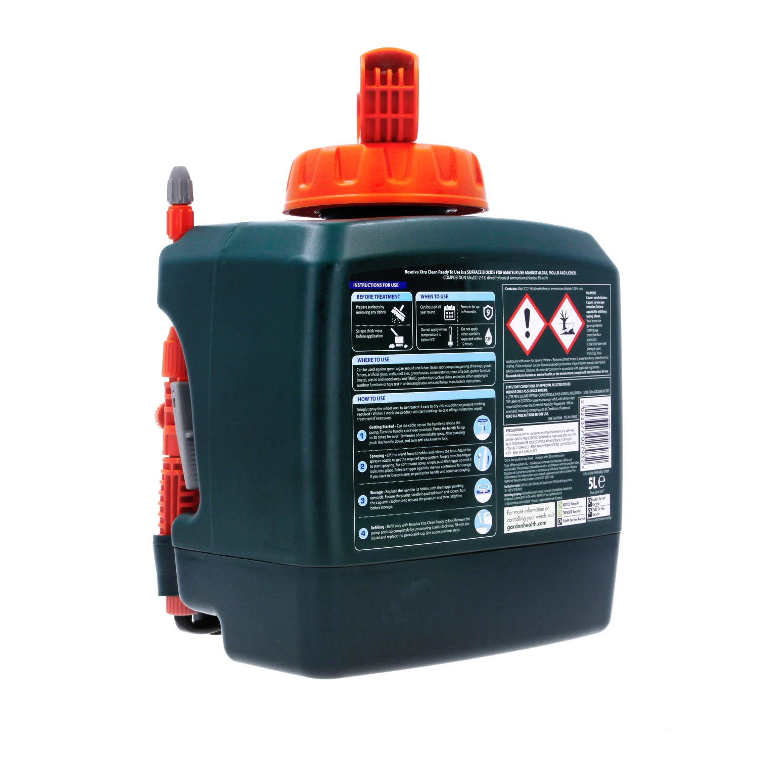 Resolva Xtra Clean Outdoor Patio Power Cleaner - Image 6