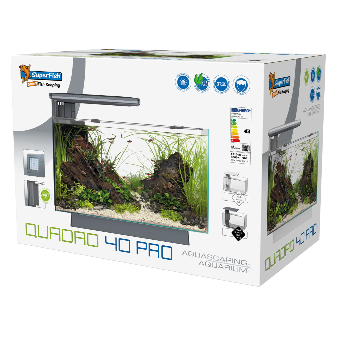 Superfish Quadro 40 Multi-Colour Aquarium with Cabinet - Image 3
