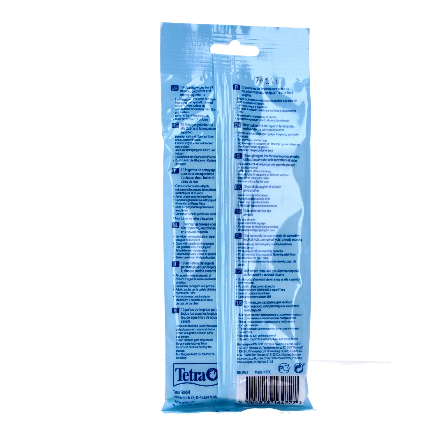 TETRA EASYWIPES 60 TROPICAL MARINE FISH TANK AQUARIUM CLEANING EASY WIPE - Image 3