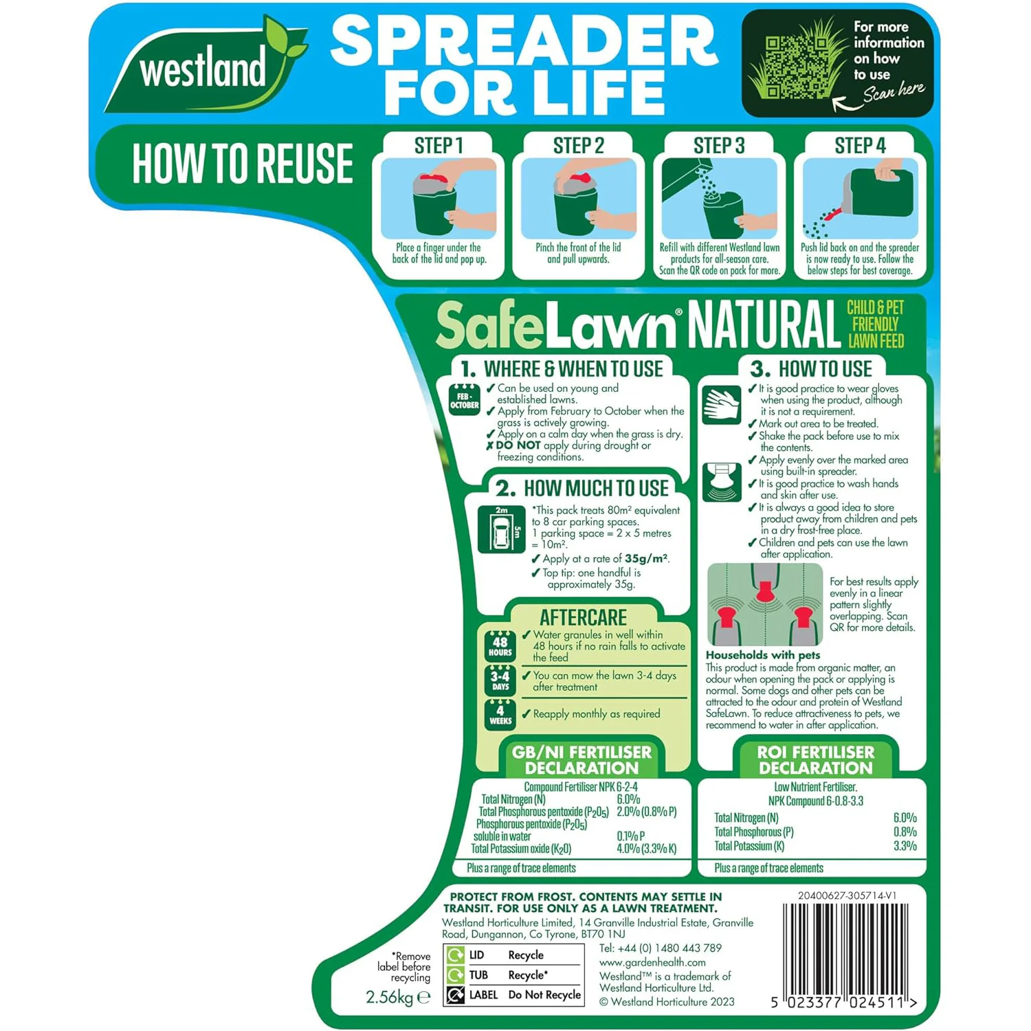 Westland Spreader for Life SafeLawn 80m2 - Image 3